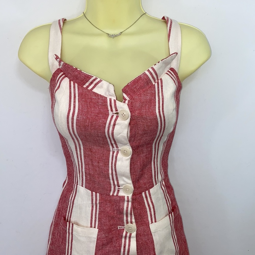 Reformation Romper Red White “Coconut “ 0 EUC` - Picture 5 of 8